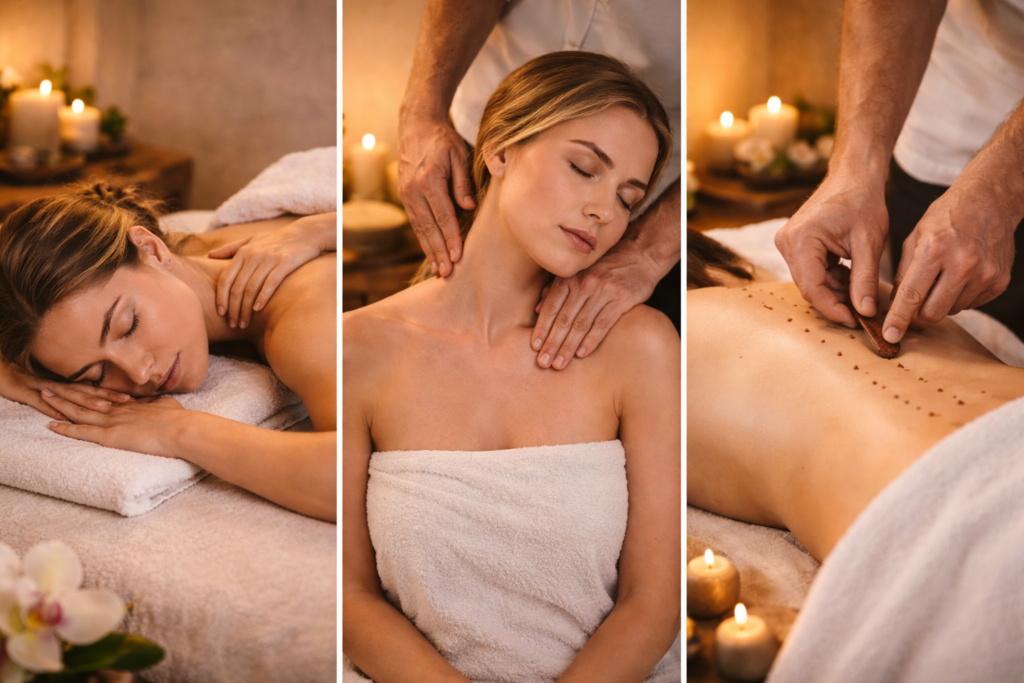 Massage Anwendungen – SanBao Wien Massage Wien 1050 – Klassische Massage, Schulter-Nackenmassage und Meridianmassage im SanBao